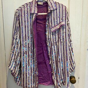 Vintage Oleg Cassini Sequin Jacket